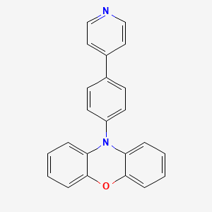 molecular formula C23H16N2O B14136954 10-(4-(pyridin-4-yl)phenyl)-10H-phenoxazine 