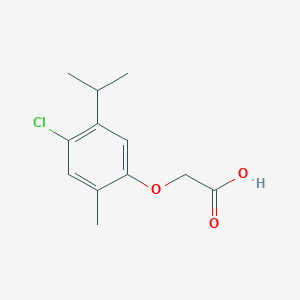 molecular formula C12H15ClO3 B14136979 (4-Chloro-5-isopropyl-2-methylphenoxy)acetic acid CAS No. 5825-95-6