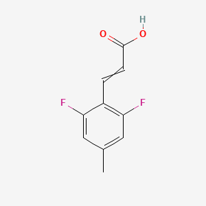 molecular formula C10H8F2O2 B1413698 3-(2,6-Difluoro-4-methylphenyl)prop-2-enoic acid CAS No. 1807329-65-2