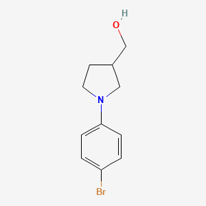 molecular formula C11H14BrNO B14136995 (1-(4-Bromophenyl)pyrrolidin-3-yl)methanol CAS No. 848317-67-9