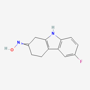 molecular formula C12H11FN2O B1413703 (Z)-6-fluoro-3,4-dihydro-1H-carbazol-2(9H)-one oxime CAS No. 907211-96-5