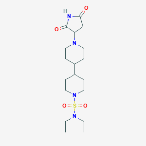 molecular formula C18H32N4O4S B14137034 1'-(2,5-dioxopyrrolidin-3-yl)-N,N-diethyl-4,4'-bipiperidine-1-sulfonamide CAS No. 948014-35-5