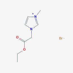 molecular formula C8H13BrN2O2 B14137049 3-(2-Ethoxy-2-oxoethyl)-1-methyl-1H-imidazol-3-ium bromide 