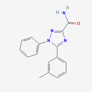 5-(3-Methylphenyl)-1-phenyl-1H-1,2,4-triazole-3-carboxamide