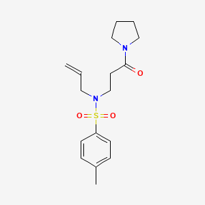 N-Allyl-4-methyl-N-(3-oxo-3-(pyrrolidin-1-yl)propyl)benzenesulfonamide