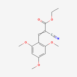 molecular formula C15H17NO5 B14137077 2-Propenoic acid, 2-cyano-3-(2,4,6-trimethoxyphenyl)-, ethyl ester CAS No. 1047724-25-3