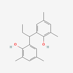 molecular formula C19H24O2 B14137081 2,2'-(Propane-1,1-diyl)bis(4,6-dimethylphenol) CAS No. 3772-20-1