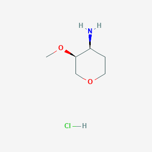 (3S,4S)-3-Methoxyoxan-4-amine hydrochloride