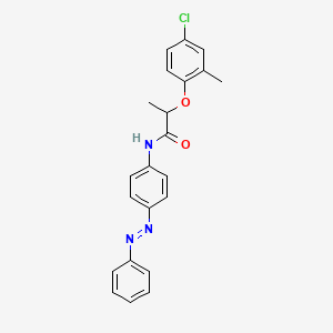 2-(4-chloro-2-methylphenoxy)-N-{4-[(E)-phenyldiazenyl]phenyl}propanamide