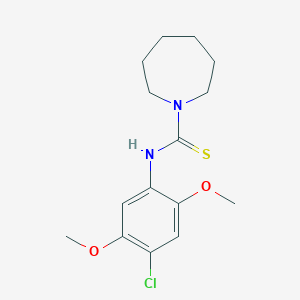 N-(4-chloro-2,5-dimethoxyphenyl)azepane-1-carbothioamide