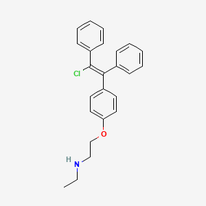 2-[4-[(Z)-2-chloro-1,2-diphenylethenyl]phenoxy]-N-ethylethanamine