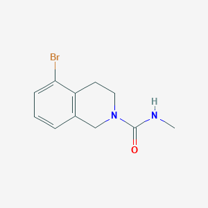 molecular formula C11H13BrN2O B1413712 5-溴-3,4-二氢-1H-异喹啉-2-羧酸甲基酰胺 CAS No. 2123572-96-1