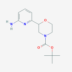 tert-Butyl 2-(6-aminopyridin-2-yl)morpholine-4-carboxylate