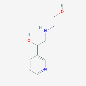 molecular formula C9H14N2O2 B1413715 2-[(2-Hydroxyethyl)amino]-1-pyridin-3-ylethanol CAS No. 90565-85-8