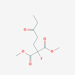 molecular formula C10H15FO5 B14137150 Dimethyl fluoro(3-oxopentyl)propanedioate CAS No. 88942-62-5