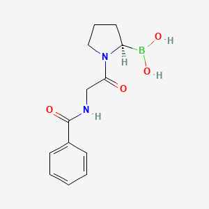 (R)-1-(2-benzamidoacetyl)pyrrolidin-2-ylboronic acid