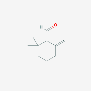 2,2-Dimethyl-6-methylidenecyclohexane-1-carbaldehyde