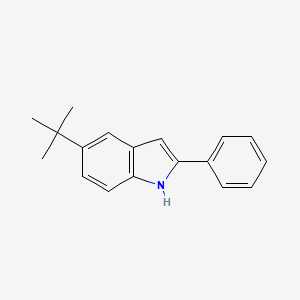 molecular formula C18H19N B14137191 5-tert-butyl-2-phenyl-1H-indole 