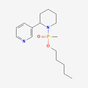 Pentyl methyl[2-(pyridin-3-yl)piperidin-1-yl]phosphinate