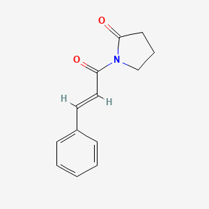 molecular formula C13H13NO2 B14137226 1-Cinnamoylpyrrolidin-2-one CAS No. 141236-49-9