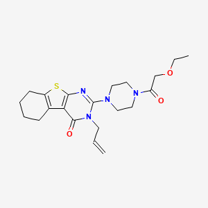 2-[4-(ethoxyacetyl)piperazin-1-yl]-3-(prop-2-en-1-yl)-5,6,7,8-tetrahydro[1]benzothieno[2,3-d]pyrimidin-4(3H)-one