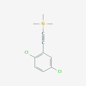 molecular formula C11H12Cl2Si B14137263 2-(2,5-Dichlorophenyl)trimethylsilylacetylene 