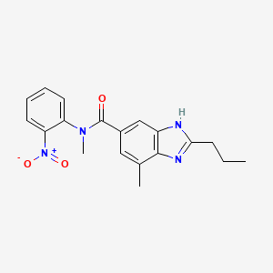 1H-Benzimidazole-5-carboxamide, N,7-dimethyl-N-(2-nitrophenyl)-2-propyl-