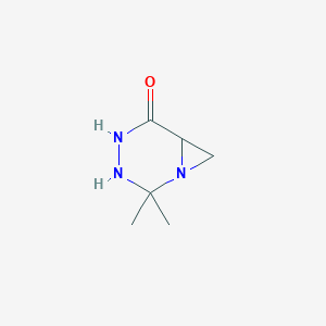 molecular formula C6H11N3O B14137276 2,2-Dimethyl-1,3,4-triazabicyclo[4.1.0]heptan-5-one CAS No. 89176-12-5