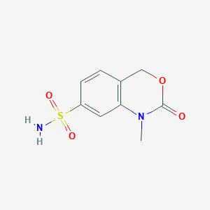 molecular formula C9H10N2O4S B1413728 1-甲基-2-氧代-1,4-二氢-2H-苯并[d][1,3]噁嗪-7-磺酸酰胺 CAS No. 2169585-32-2