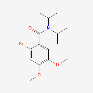 molecular formula C15H22BrNO3 B14137286 2-Bromo-N,N-diisopropyl-4,5-dimethoxybenzamide 