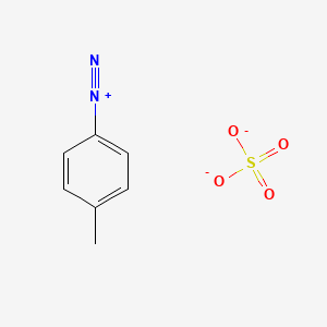 molecular formula C7H7N2O4S- B14137294 4-(Methyl)benzenediazonium sulfate CAS No. 32066-79-8