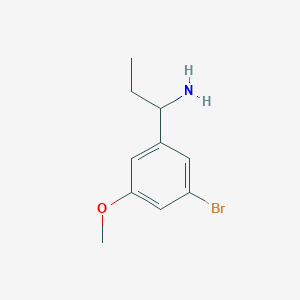 1-(3-Bromo-5-methoxyphenyl)propan-1-amine