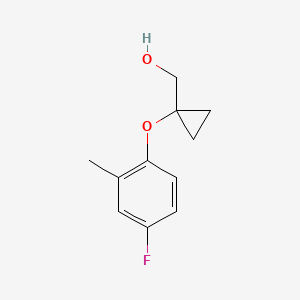 [1-(4-Fluoro-2-methylphenoxy)cyclopropyl]methanol
