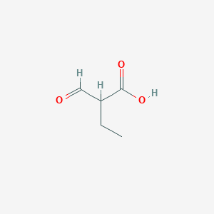 molecular formula C5H8O3 B14137334 2-Formylbutanoic acid CAS No. 4442-98-2