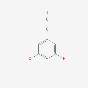 molecular formula C9H7FO B1413734 1-乙炔基-3-氟-5-甲氧基苯 CAS No. 1690599-79-1