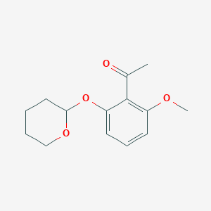 1-[2-Methoxy-6-[(tetrahydro-2H-pyran-2-yl)oxy]phenyl]ethanone