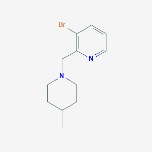 3-Bromo-2-[(4-methylpiperidin-1-yl)methyl]pyridine