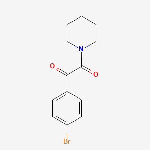 molecular formula C13H14BrNO2 B14137351 1-(4-Bromophenyl)-2-(1-piperidinyl)-1,2-ethanedione 