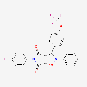 5-(4-fluorophenyl)-2-phenyl-3-[4-(trifluoromethoxy)phenyl]dihydro-2H-pyrrolo[3,4-d][1,2]oxazole-4,6(3H,5H)-dione