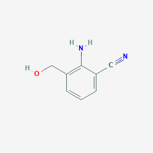 molecular formula C8H8N2O B14137388 2-Amino-3-(hydroxymethyl)benzonitrile CAS No. 114344-01-3