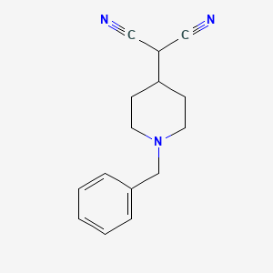 molecular formula C15H17N3 B14137394 (1-Benzylpiperidin-4-yl)propanedinitrile CAS No. 744195-35-5