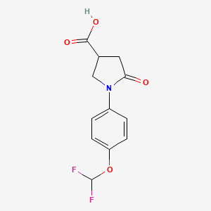 1-[4-(Difluoromethoxy)phenyl]-5-oxopyrrolidine-3-carboxylic acid