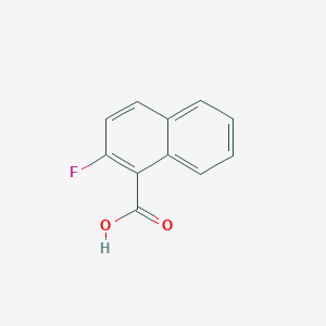 molecular formula C11H7FO2 B14137448 2-Fluoronaphthalene-1-carboxylic acid CAS No. 574-18-5