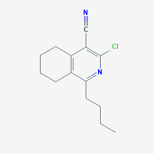 1-Butyl-3-chloro-5,6,7,8-tetrahydroisoquinoline-4-carbonitrile