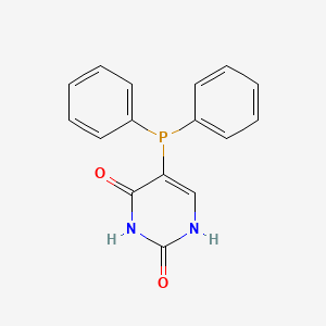 molecular formula C16H13N2O2P B14137465 5-(Diphenylphosphanyl)pyrimidine-2,4(1H,3H)-dione CAS No. 89029-29-8