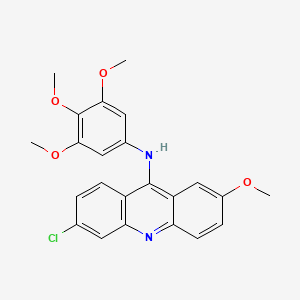 molecular formula C23H21ClN2O4 B14137479 6-chloro-2-methoxy-N-(3,4,5-trimethoxyphenyl)acridin-9-amine 