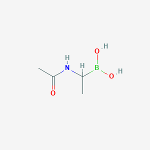 molecular formula C4H10BNO3 B14137482 (1-Acetamidoethyl)boronic acid CAS No. 173860-22-5