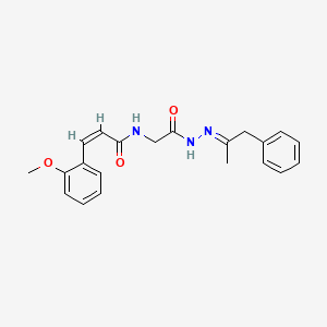 (Z)-3-(2-Methoxy-phenyl)-N-[1-methyl-2-phenyl-eth-(E)-ylidene-hydrazinocarbonylmethyl]-acrylamide