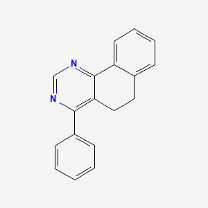 molecular formula C18H14N2 B14137497 4-Phenyl-5,6-dihydrobenzo[h]quinazoline CAS No. 3977-43-3