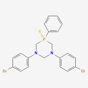 1,3,5-Diazaphosphorine, hexahydro-1,3-bis(4-bromophenyl)-5-phenyl-, 5-sulfide